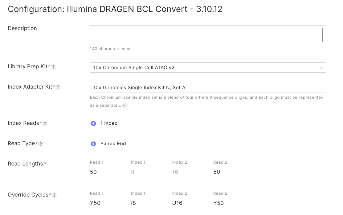 How to setup a 10x Genomics sample sheet in Illumina's BaseSpace for ...